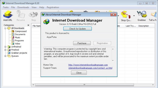 Internet Download Manager 6.10 Build 2 Full Cracked 